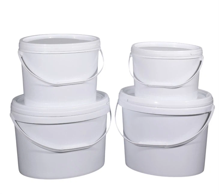 Pail tal-Grad tal-Ikel Trasparenti tal-Plastik Ovali